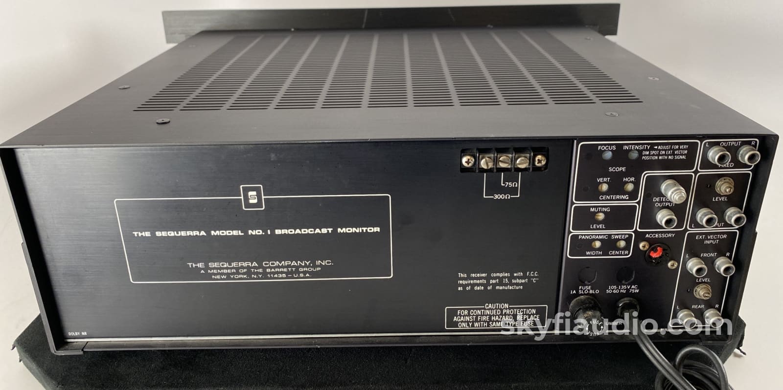 The Sequerra Model No. 1 Broadcast Monitor - Super Rare Rack Mount Studio Edition Tuner