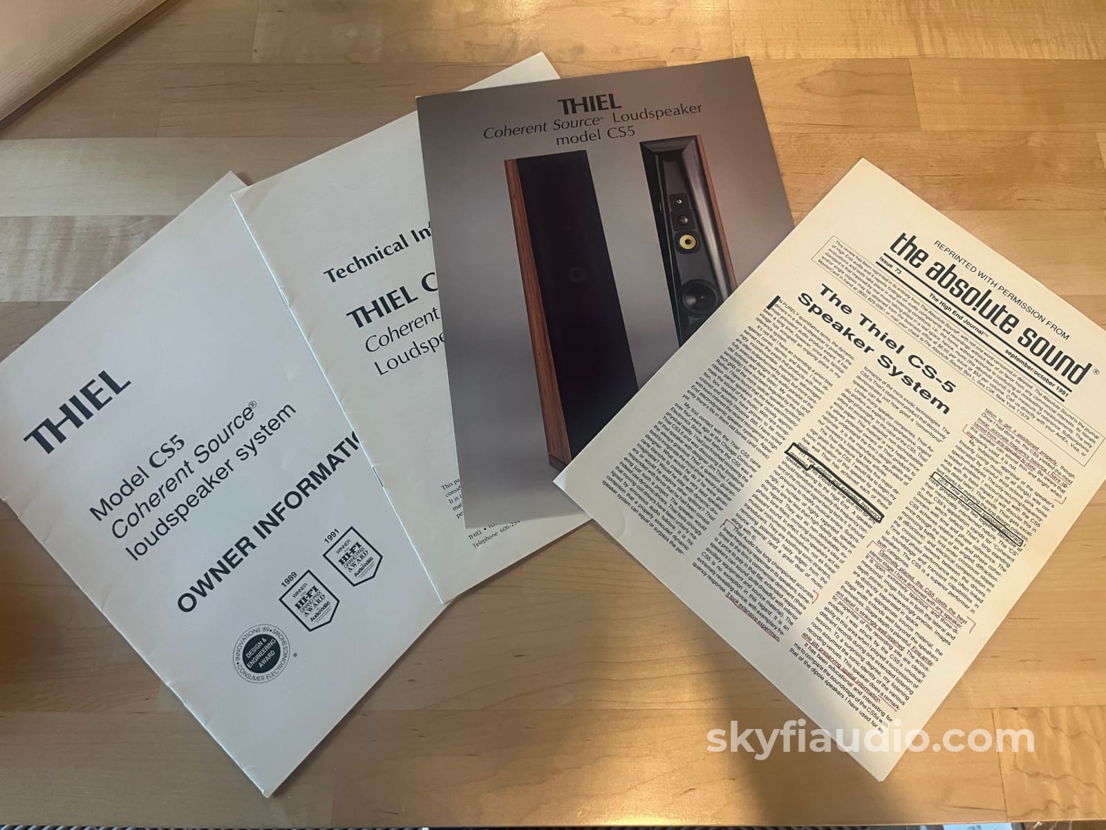 Thiel CS5 Vintage Speakers - Top of the Line Thiel Speakers