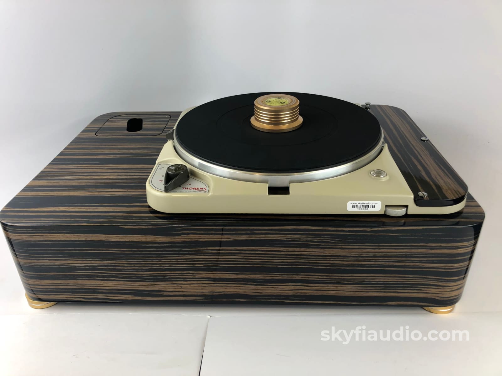 Thorens TD-124 Custom Turntable with SME3009 Improved Tonearm and Ebon