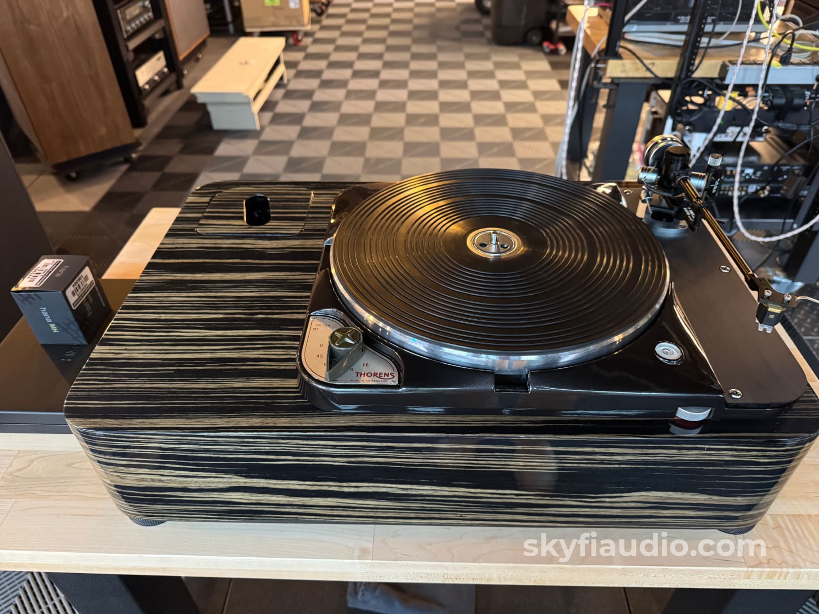 Custom Thorens TD124 Turntable w/ Graham Engineering Tonearm + New Hana MH Turntable