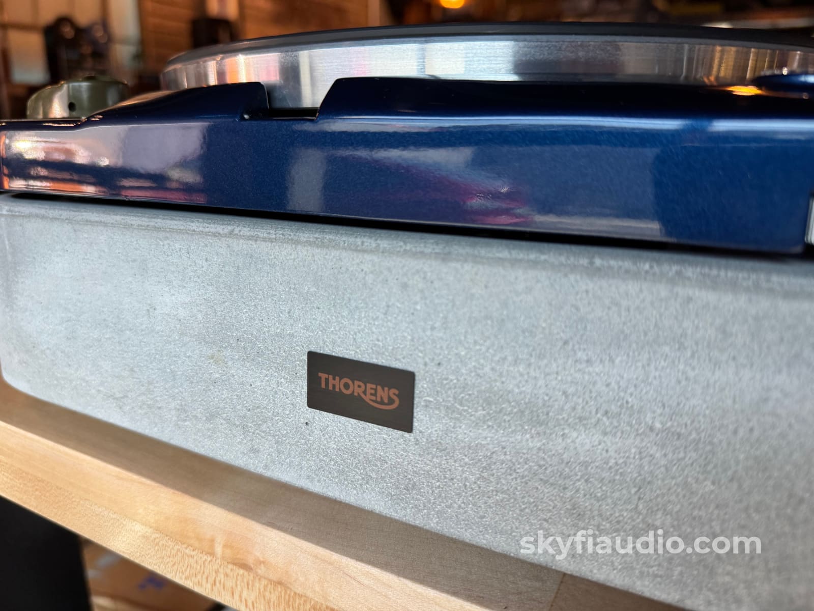 Thorens TD-124 Turntable W/ - Concrete Plinth and New Lyra Delos MC Phono Cartridge Turntable