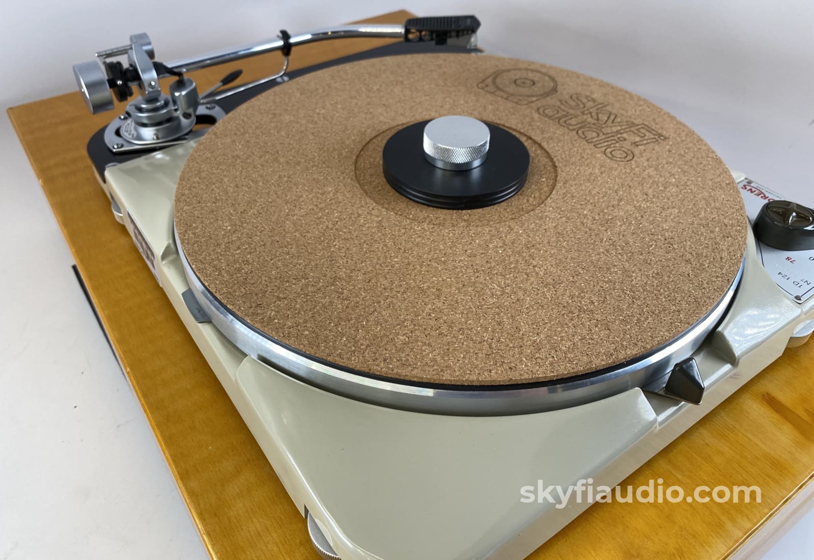 Thorens Td-124 With Custom Solid Wood Plinth And Sme3009 Tonearm Turntable