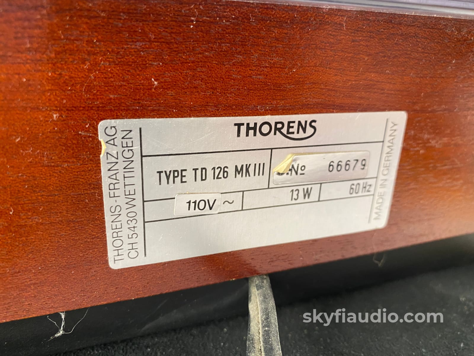 Thorens TD 126 MkIII Belt Drive Turntable with New Sumiko Blue Point N