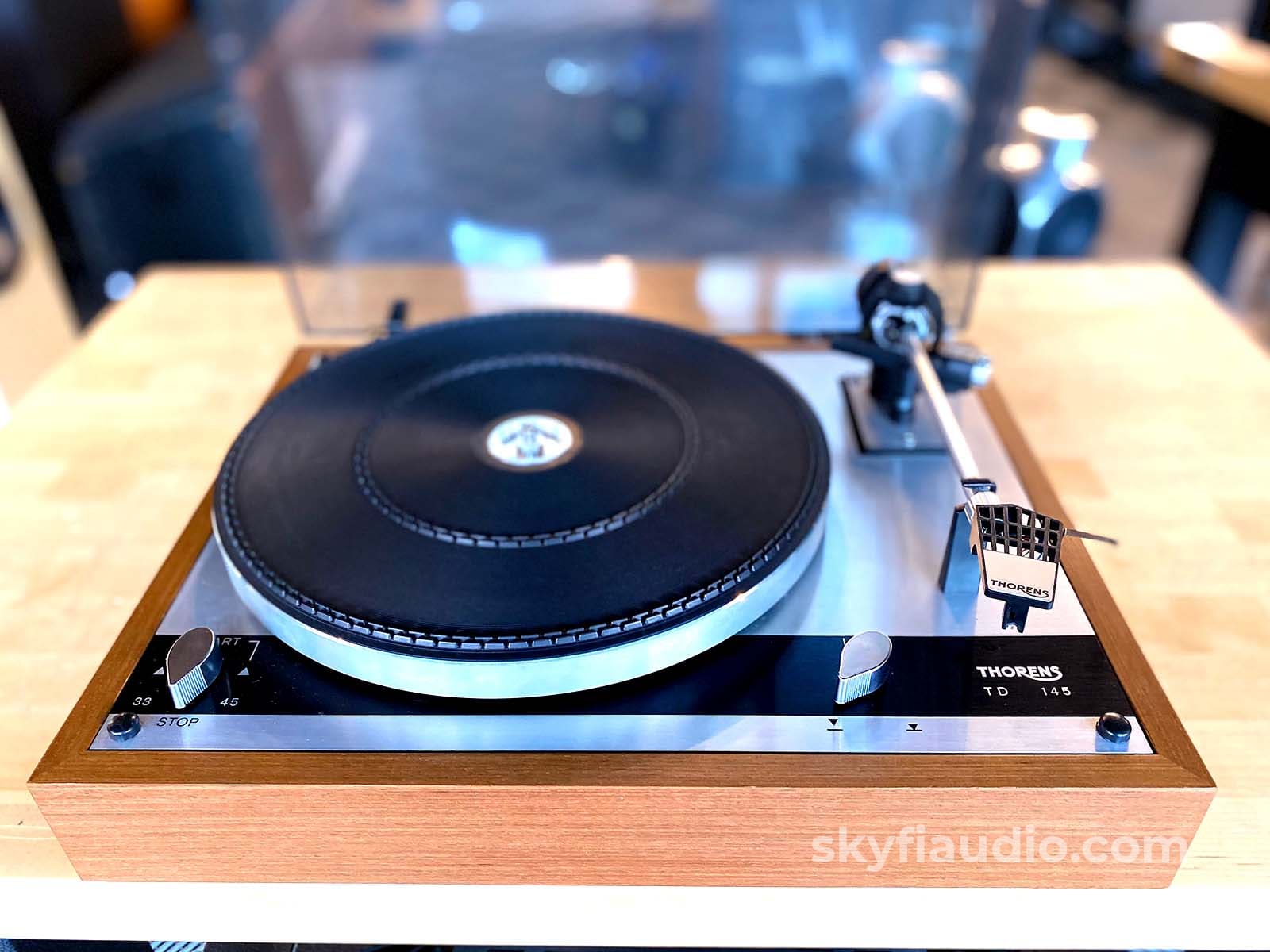 Thorens Td-145 Vintage Turntable W/Stanton Cartridge