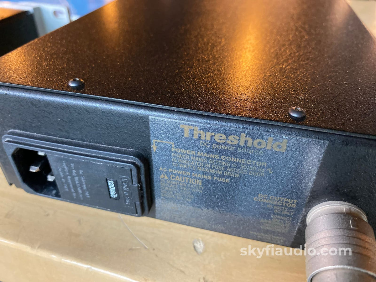 Threshold Fet 10/Pc Mm/Mc Based Phono Stage W/ External Power Supply ~ Recapped Preamplifier