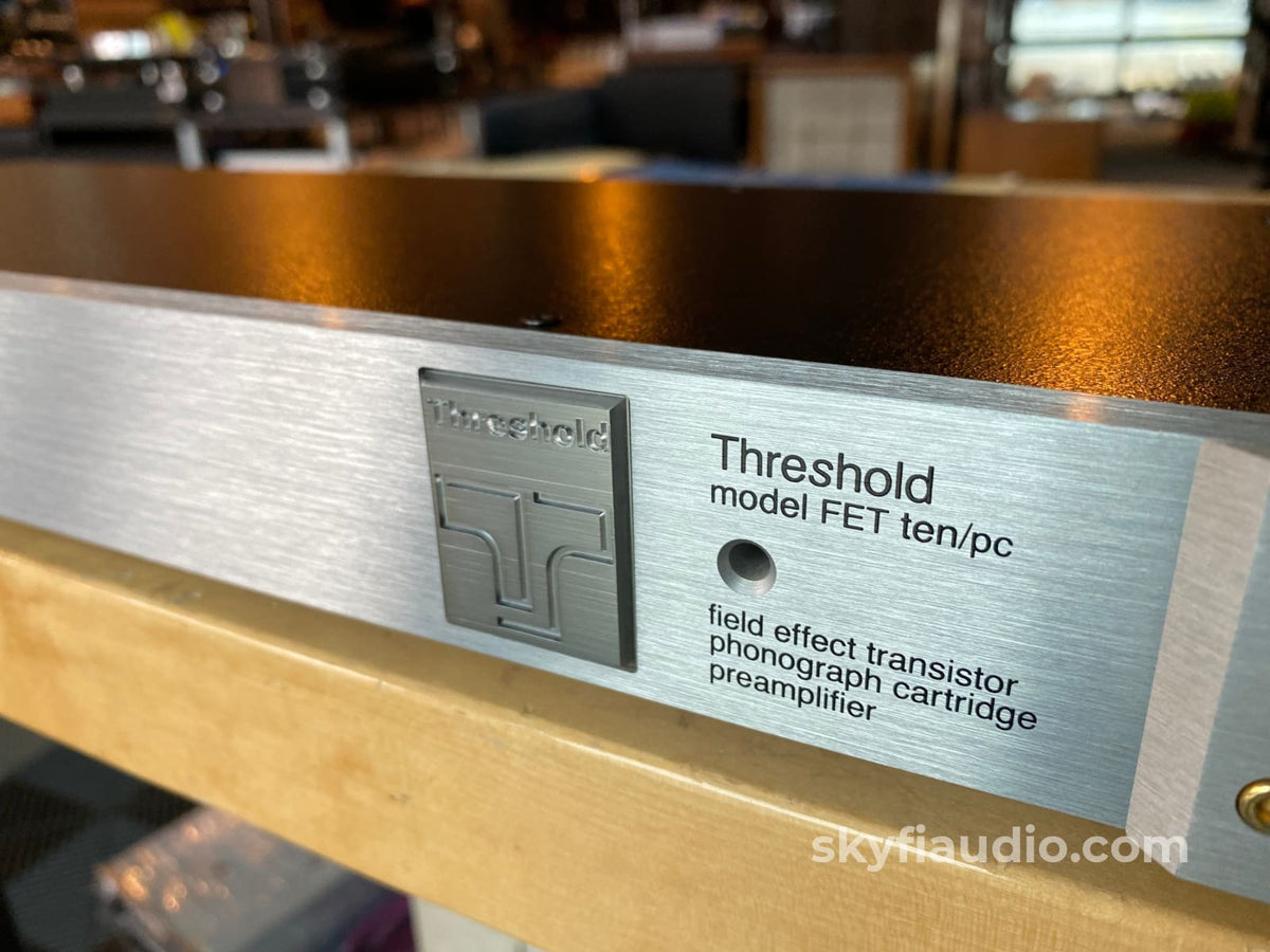 Threshold Fet 10/Pc Mm/Mc Based Phono Stage W/ External Power Supply ~ Recapped Preamplifier
