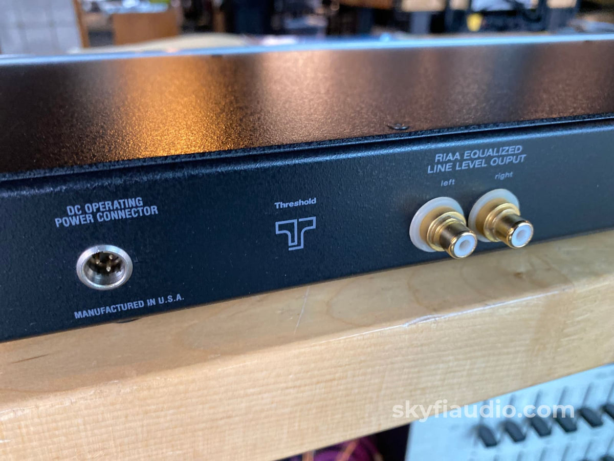 Threshold Fet 10/Pc Mm/Mc Based Phono Stage W/ External Power Supply ~ Recapped Preamplifier