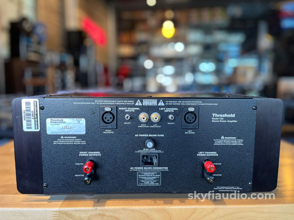 Threshold T50 Class A Amplifier - 50 Watts