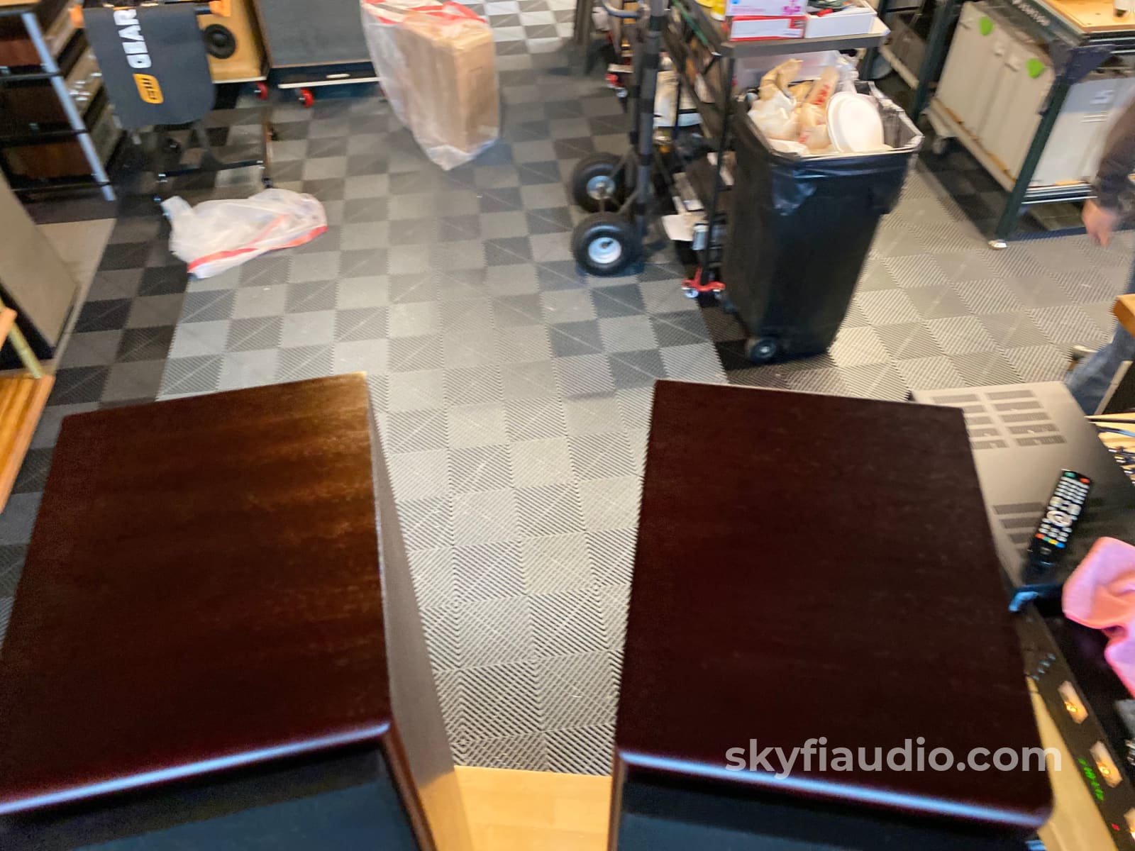 Totem Hawk Floorstanding Speakers - Deep Mahogany Finish Speakers