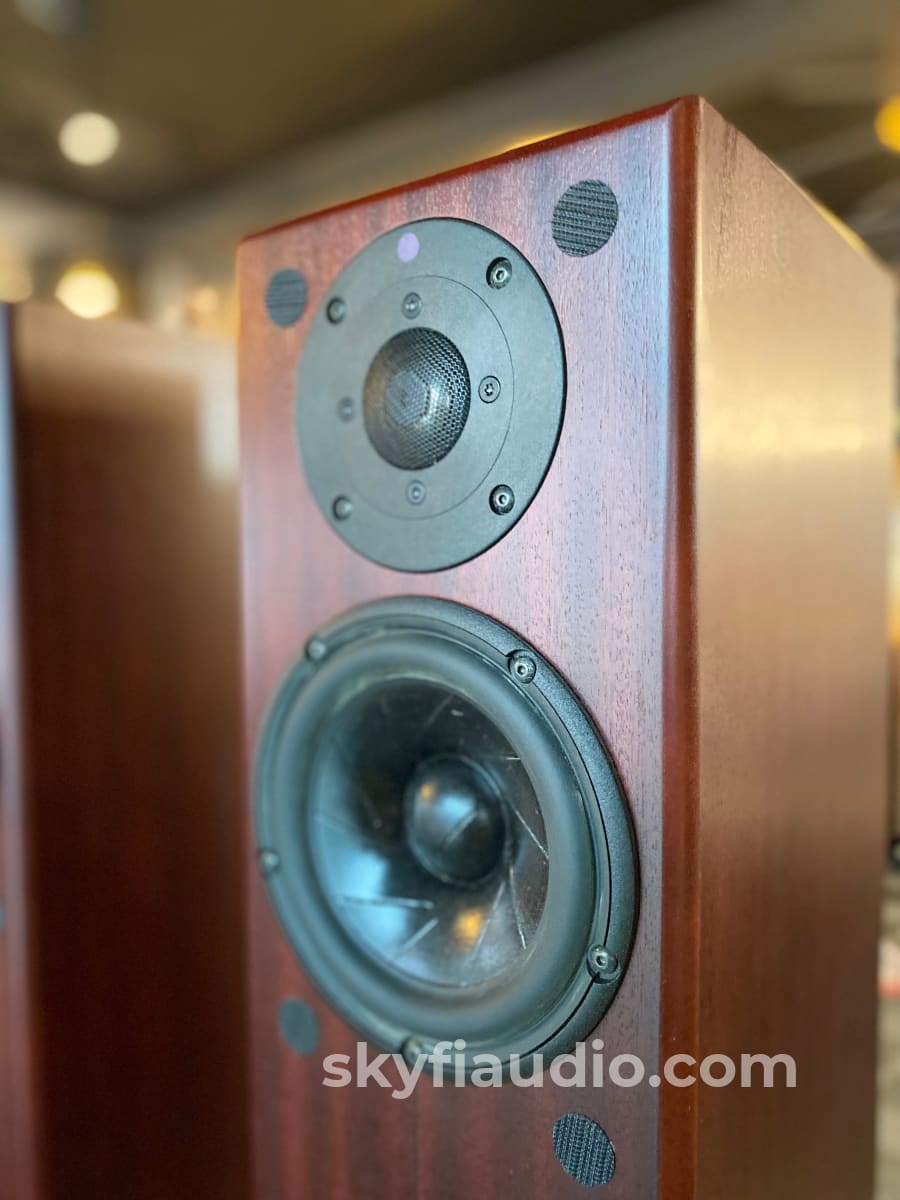 Totem Hawk Floorstanding Speakers - Deep Mahogany Finish Speakers