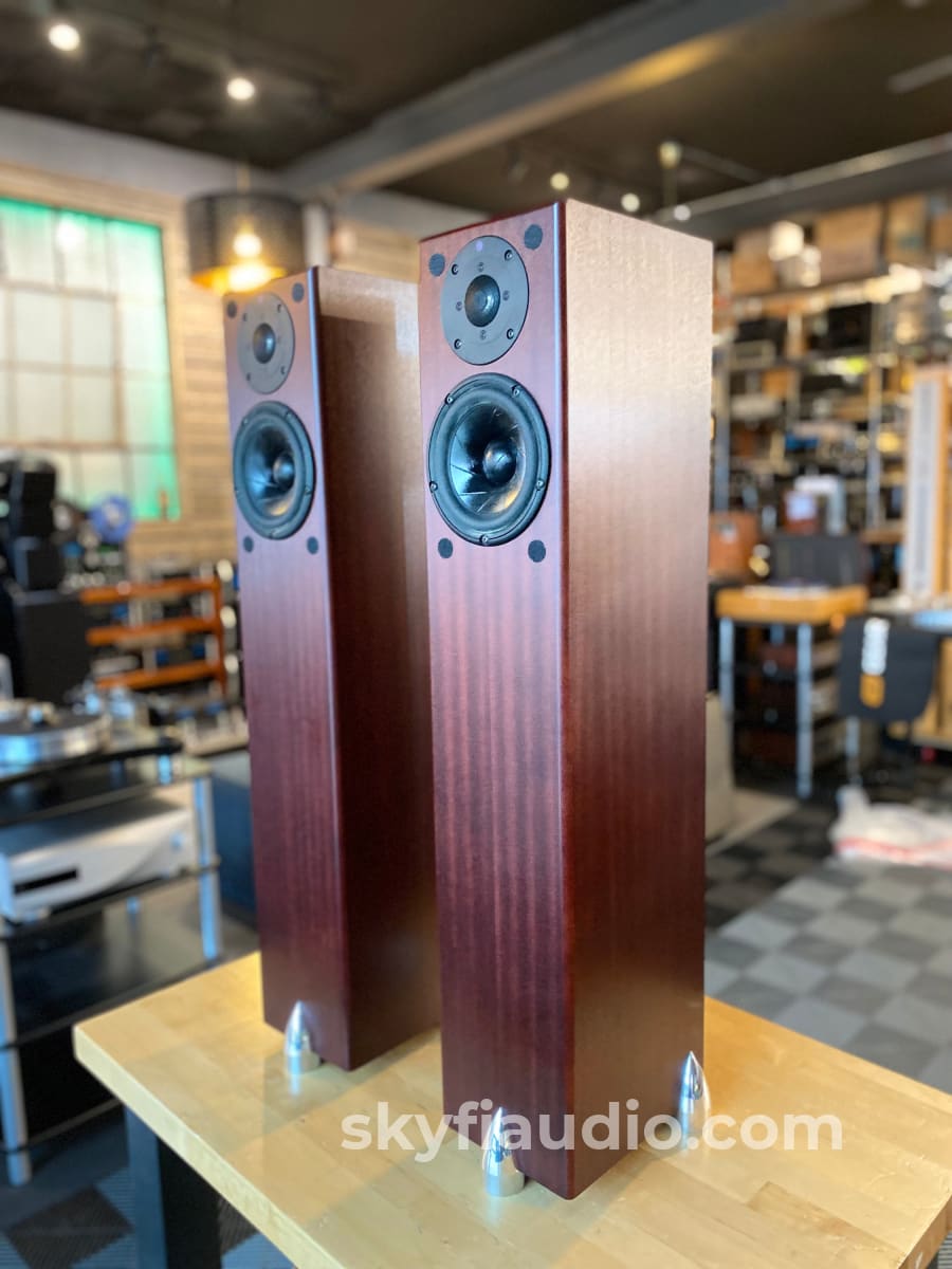 Totem Hawk Floorstanding Speakers - Deep Mahogany Finish Speakers