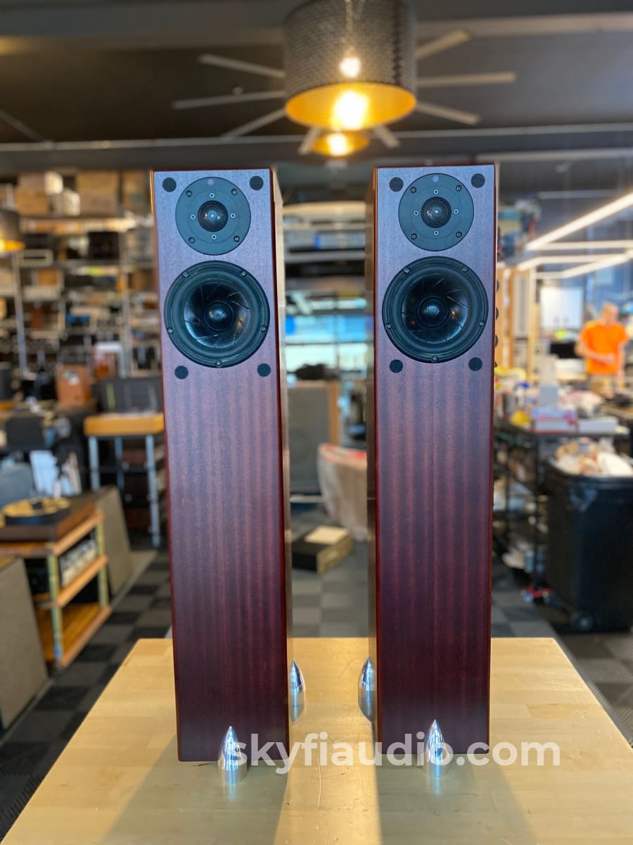 Totem Hawk Floorstanding Speakers - Deep Mahogany Finish Speakers
