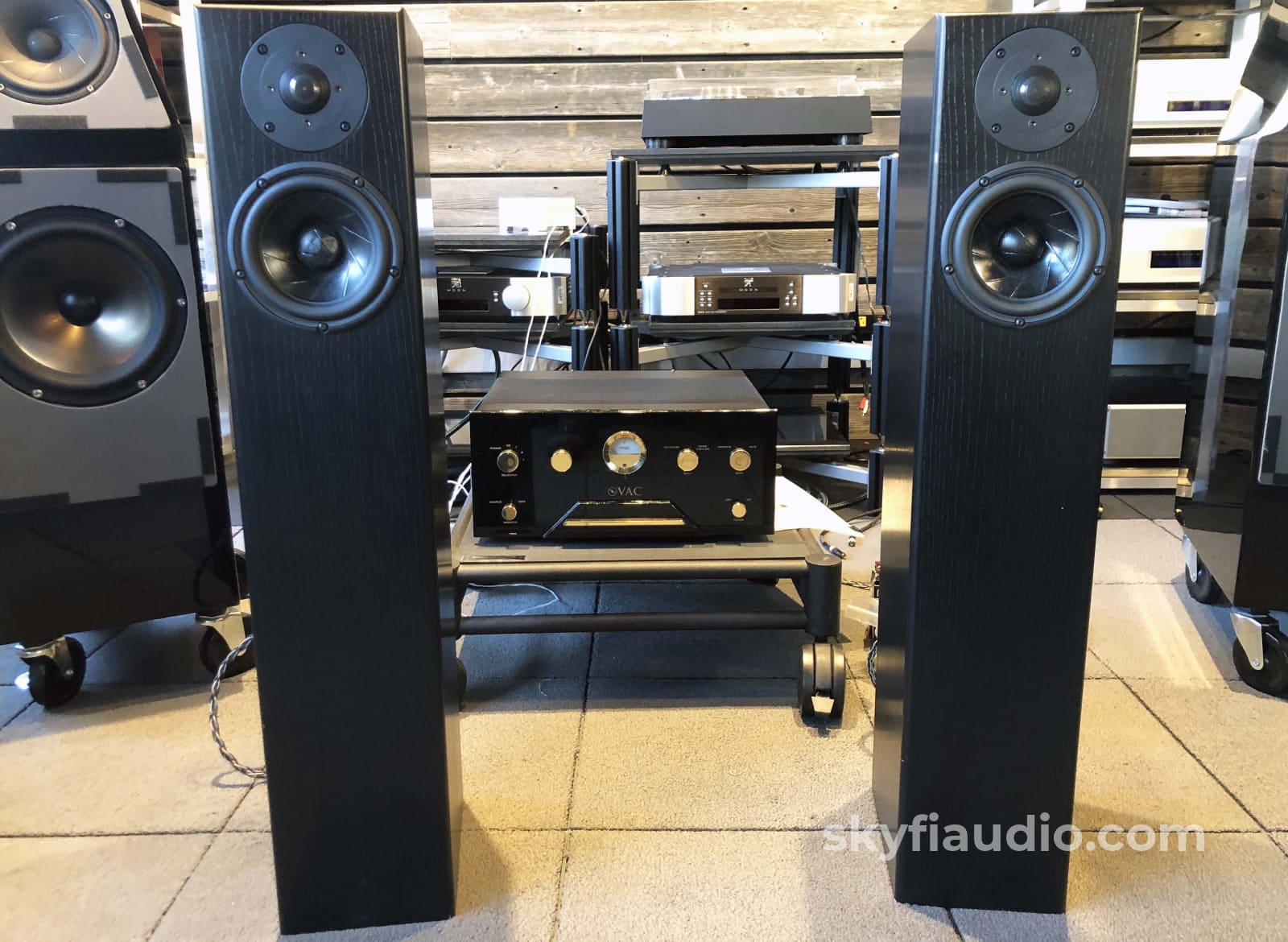 Totem Hawk Floorstanding Speakers In Black Ash