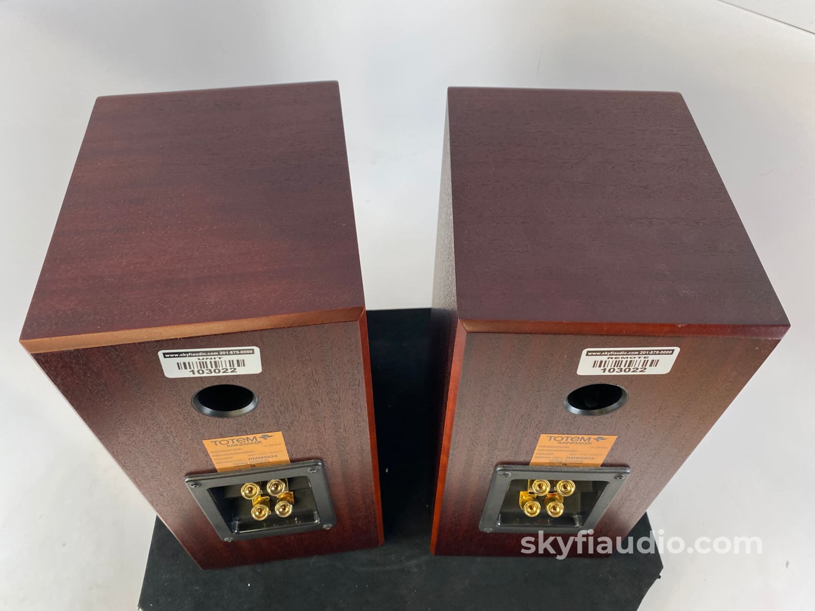 Totem Rainmaker Bookshelf Speakers In Mahagony - Big Sound