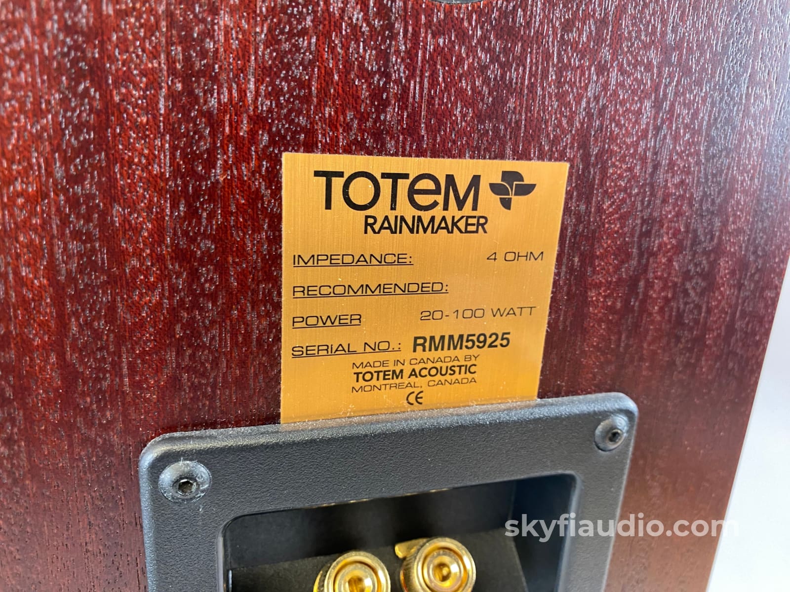Totem Rainmaker Bookshelf Speakers In Mahagony - Big Sound