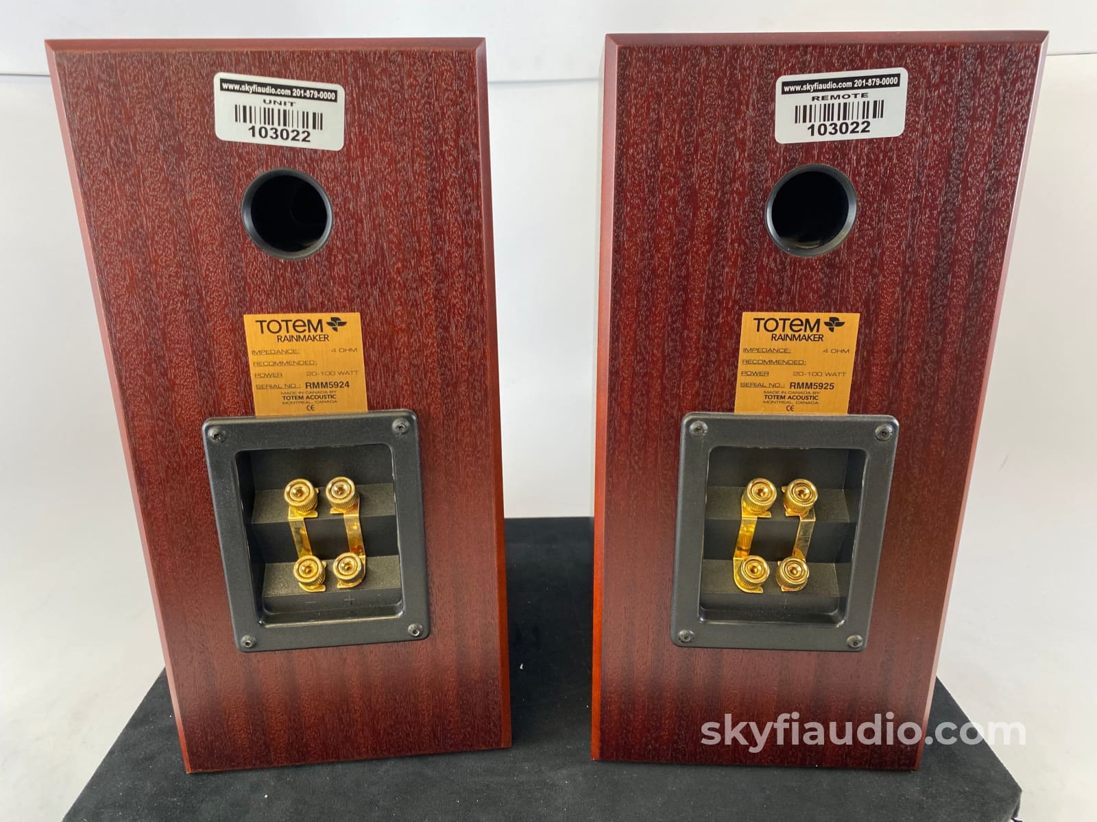 Totem Rainmaker Bookshelf Speakers In Mahagony - Big Sound