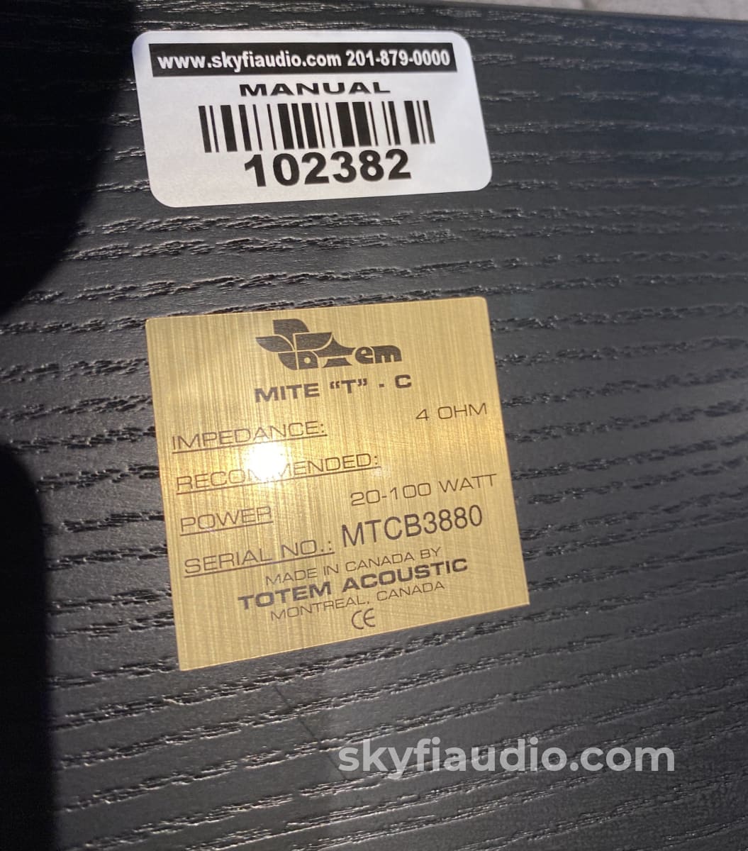 Totem Sttaf Floorstanding Speakers With Mite-T Center