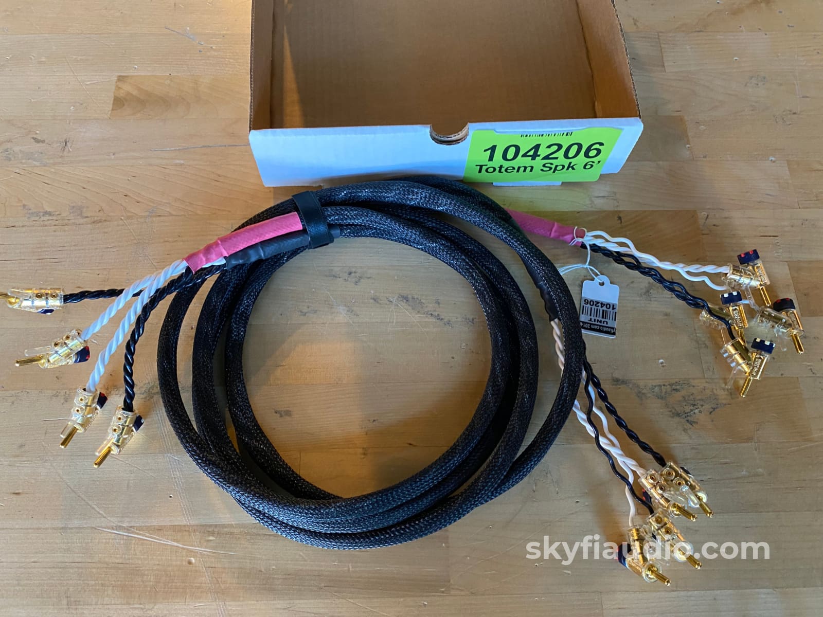 Totem Tress Bi-Wire Speaker Cables W.wbt Bananas - 6 Feet