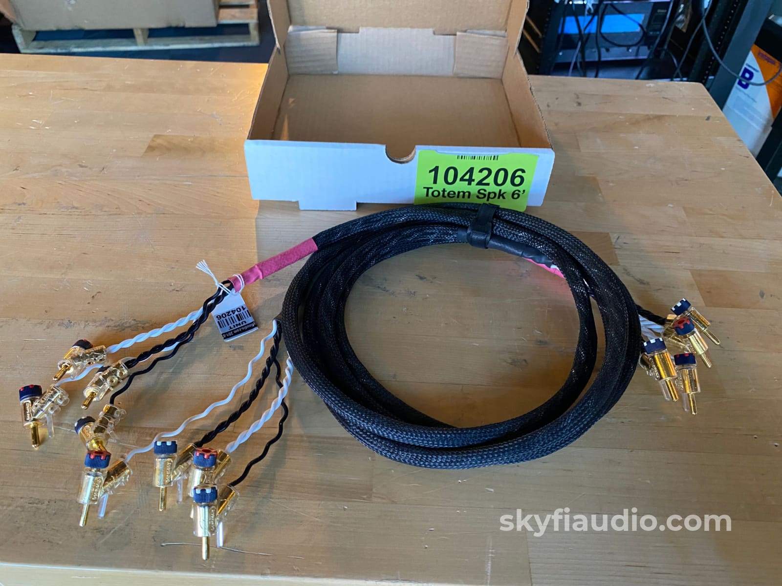 Totem Tress Bi-Wire Speaker Cables W.wbt Bananas - 6 Feet