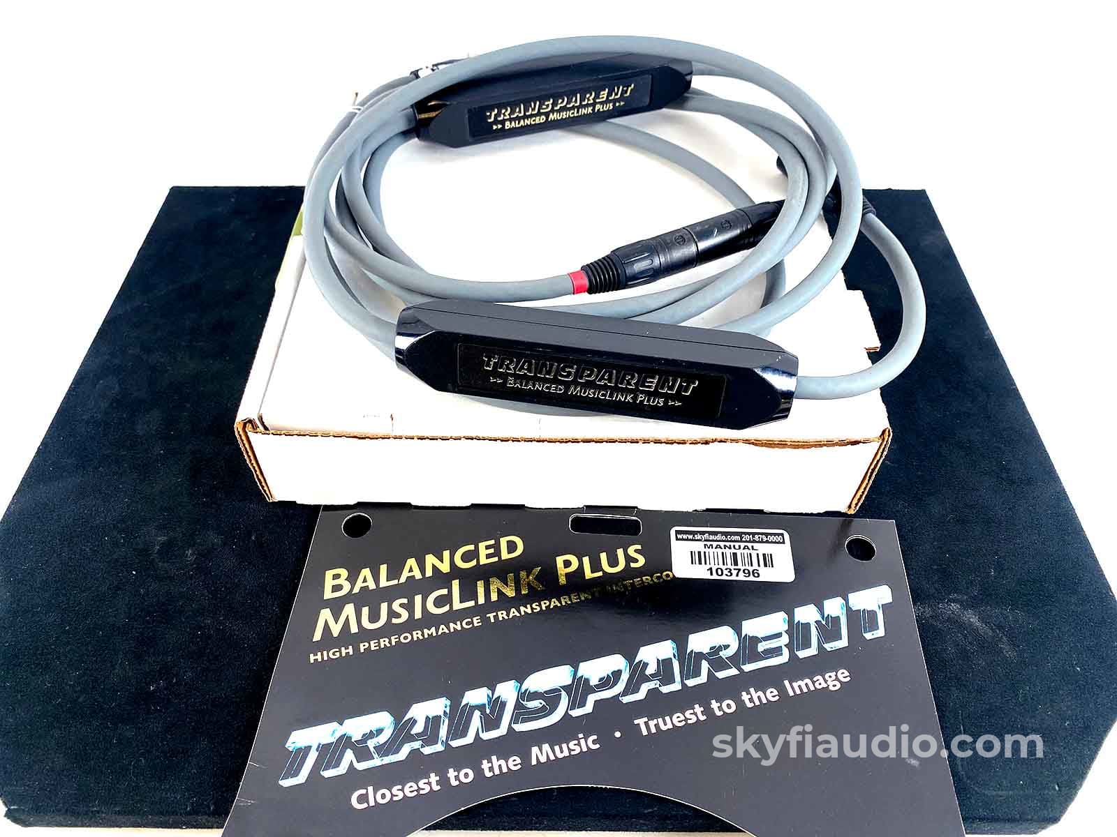 Transparent Cable Balanced Musiclink Plus Xlr Audio Interconnects (Pair) - 2M Cables