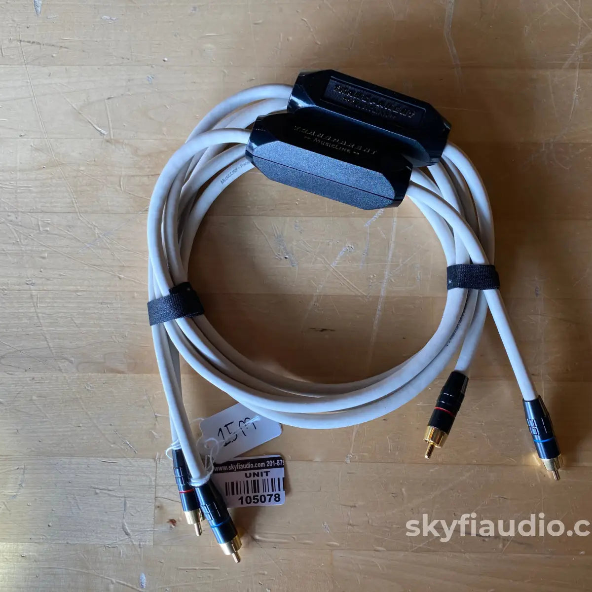 Transparent MusicLink RCA Audio Cable (Pair) - 1.5m Transparent MusicLink RCA Audio Cable (Pair) - 1.5m