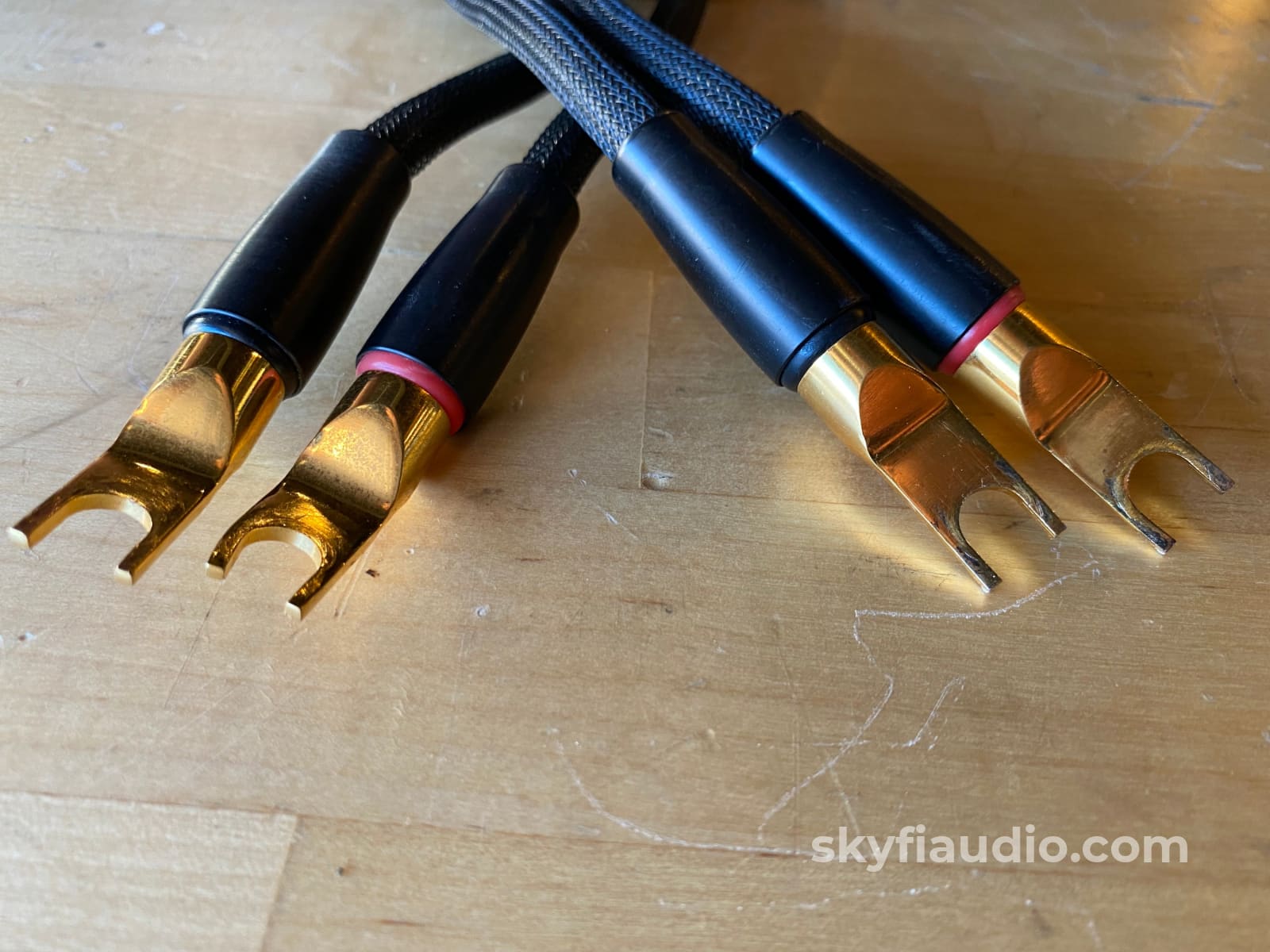 Transparent Reference Speaker Cable 20Ft Pair With Spades - Low Z Version Cables