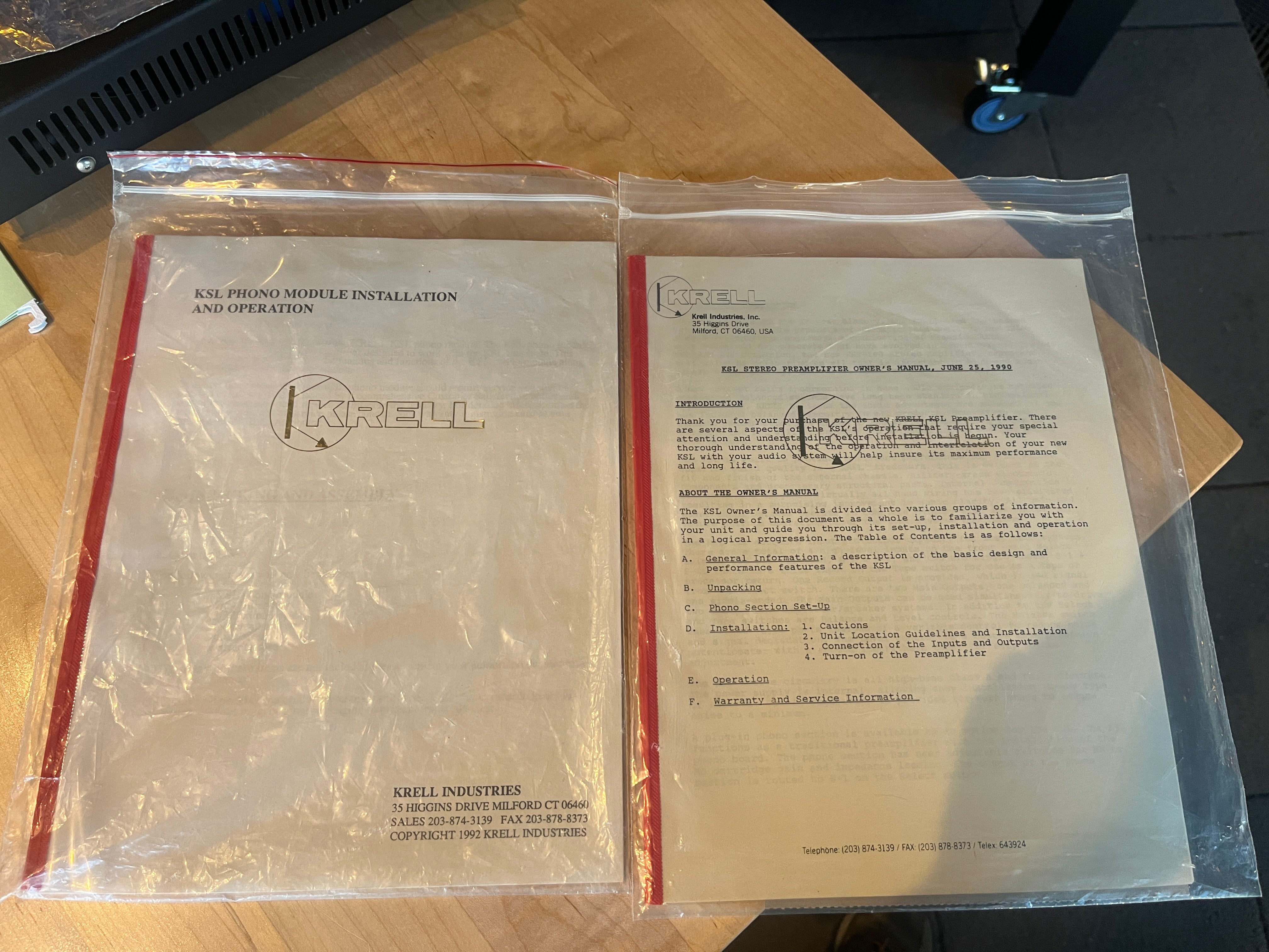 Krell KSL Balanced Solid State Preamplifier - w/ Optional Phono Card