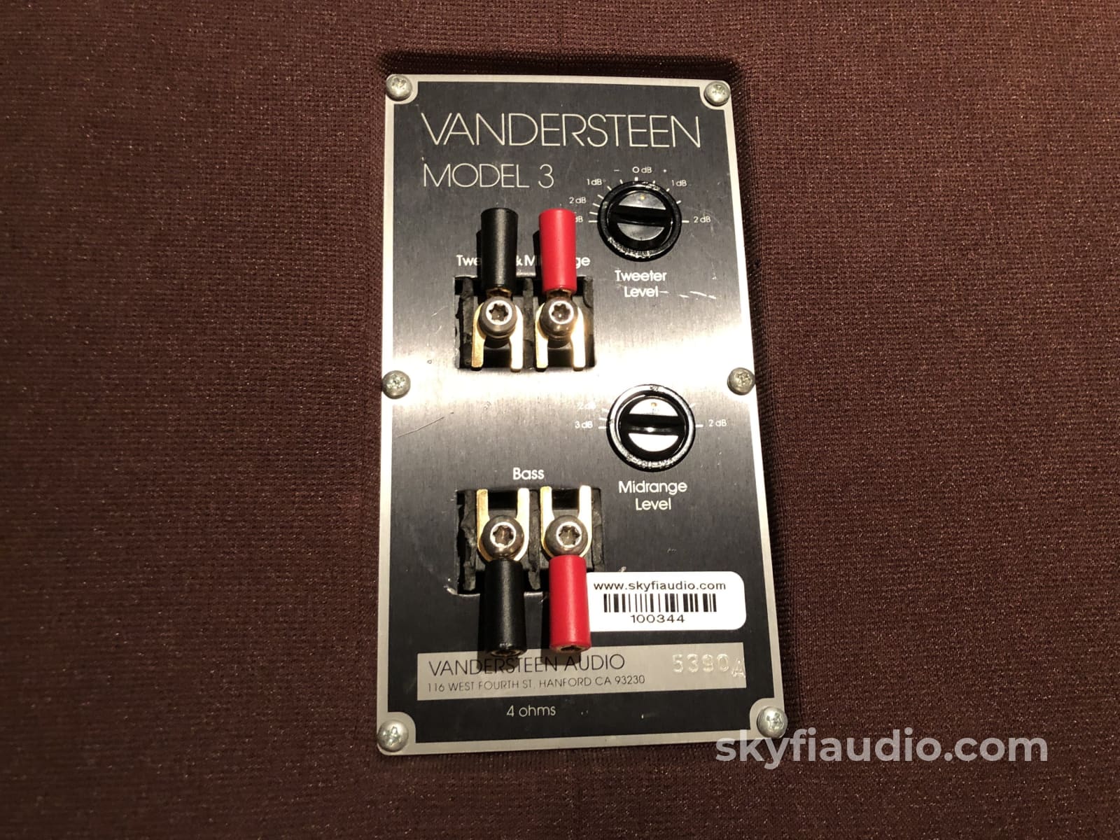 Vandersteen Model 3A Full Range Speakers With Sound Anchor Stands