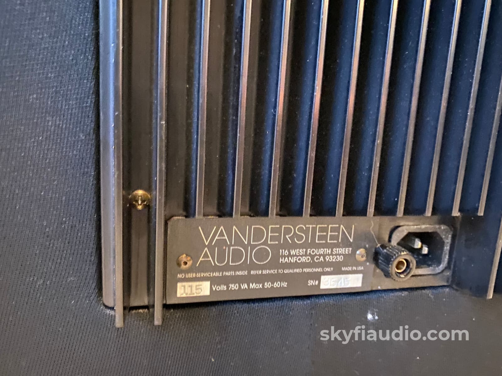 Vandersteen Quatro Speakers With M5-Hp High-Pass Filters