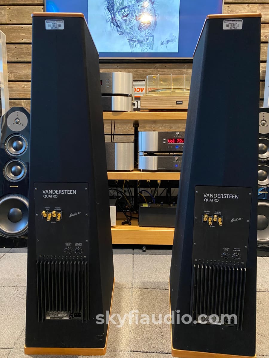 Vandersteen Quatro Speakers With M5-Hp High-Pass Filters