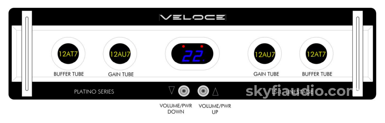 Veloce Audio - Lithio Series Ls-1 Line Stage Tube Preamplifier With Smartsupply Battery Power