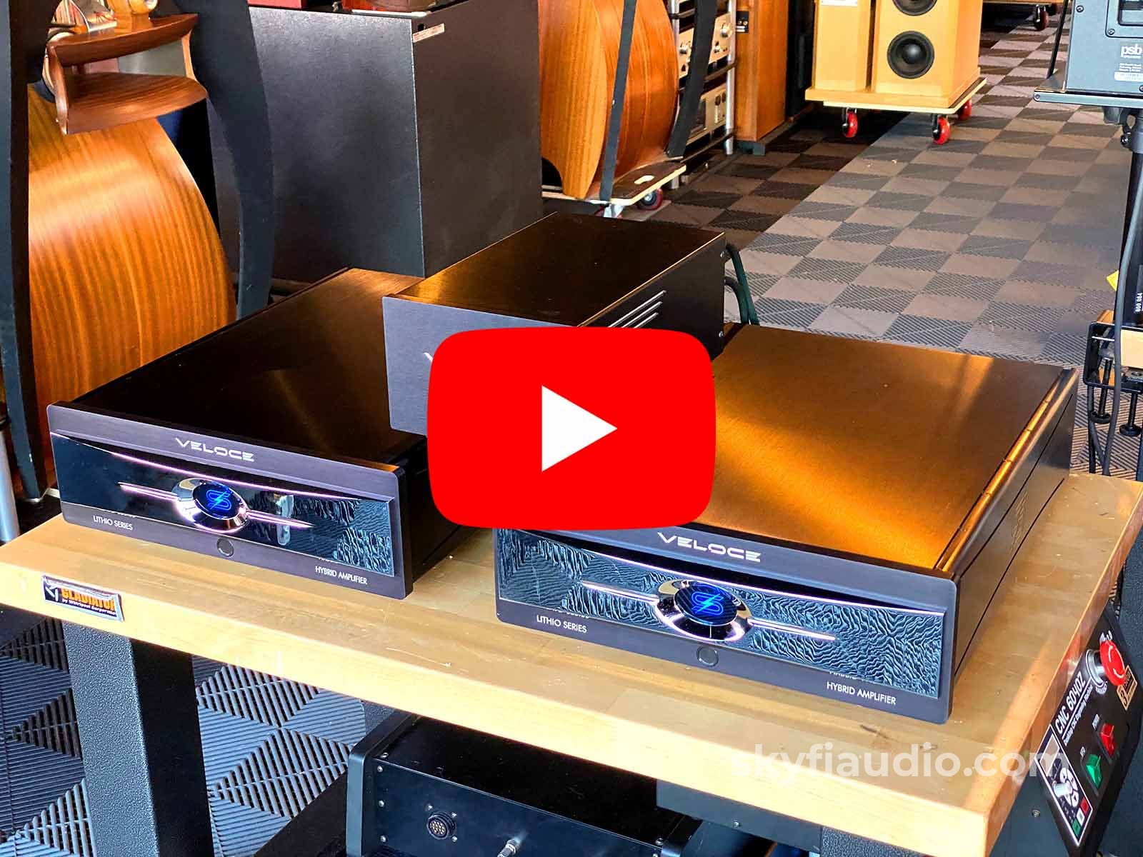 Veloce Audio - Lithio Series Saetta Hybrid Tube Monoblock Amplifiers Rare New Price Amplifier