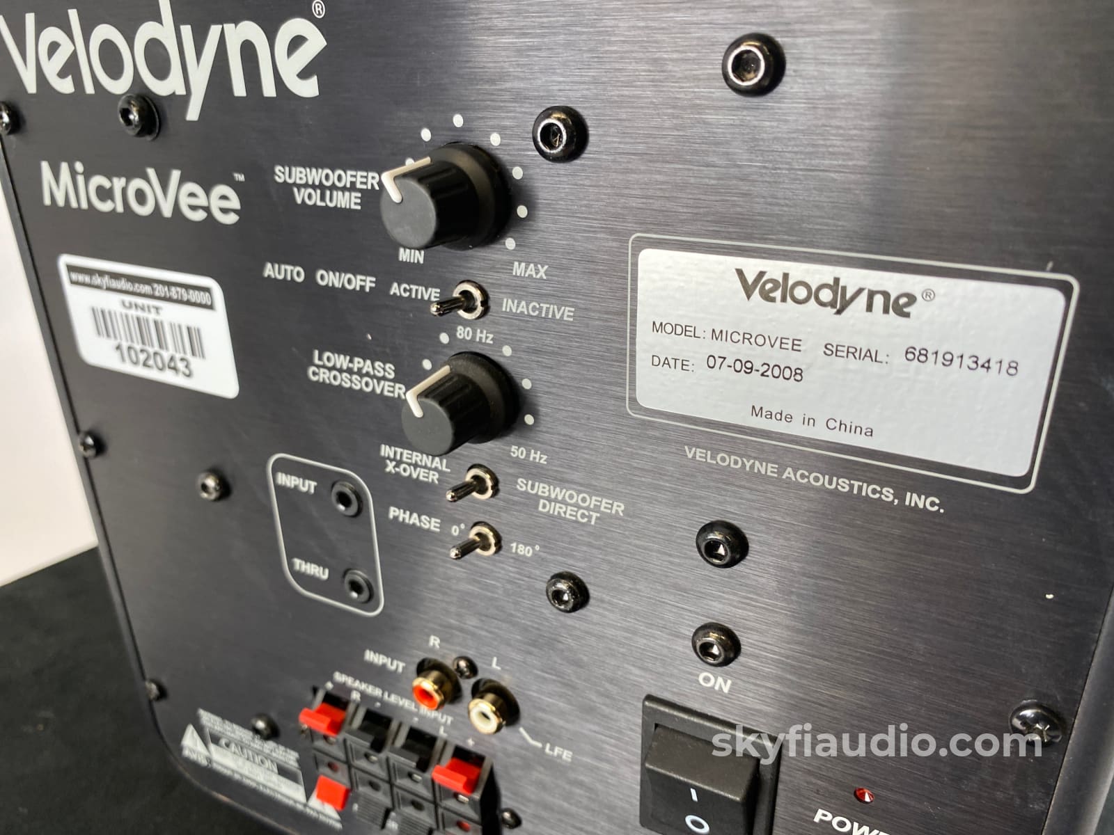 Velodyne Microvee Ultra-Compact Powered Subwoofer Speakers