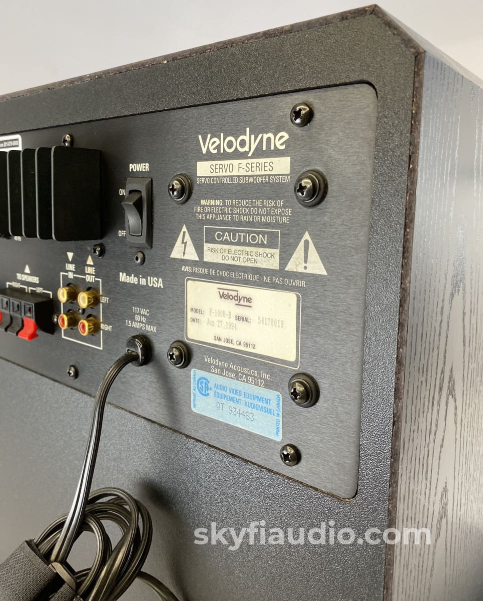 Velodyne Servo F-1000 - 10 Subwoofer Speakers