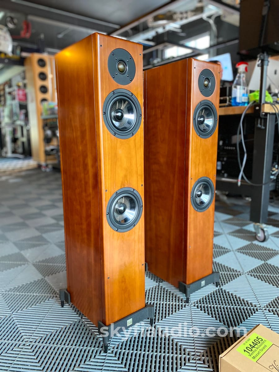 Vienna Acoustics Mozart Grand Speakers in Cherry