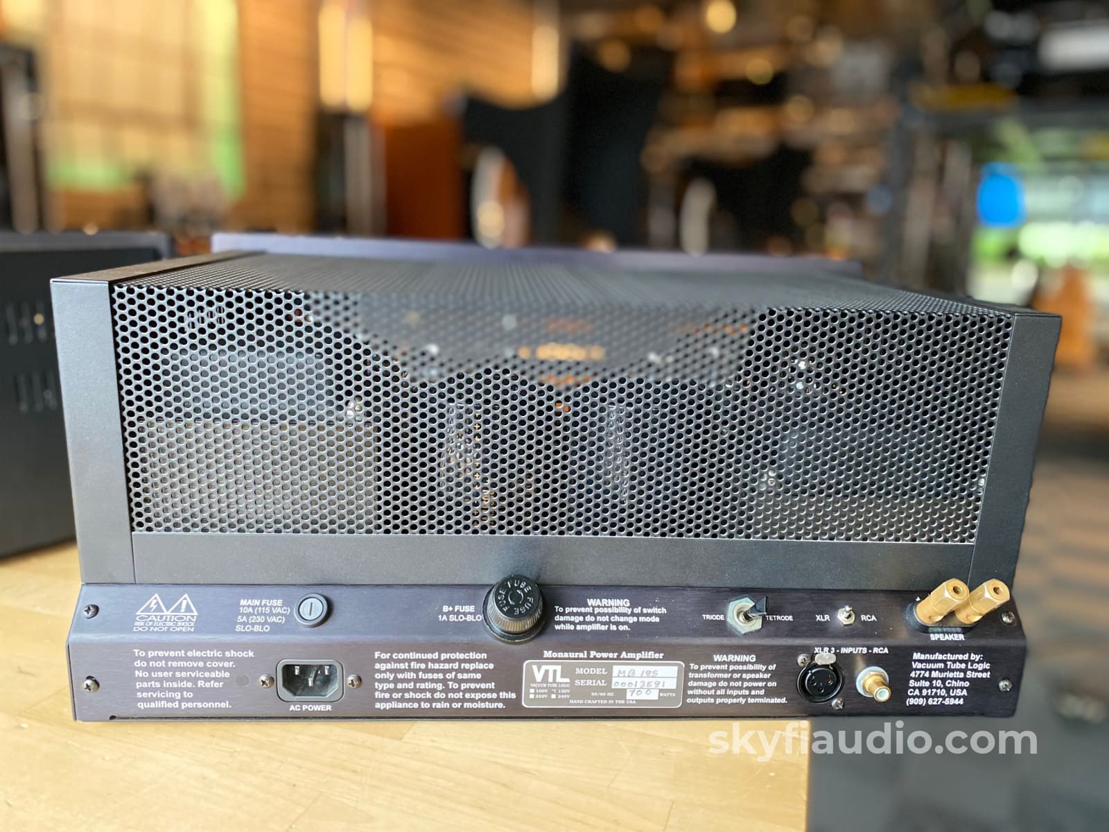 Vtl Mb-185 Signature Tube Monoblock Amplifiers - Super Clean Amplifier