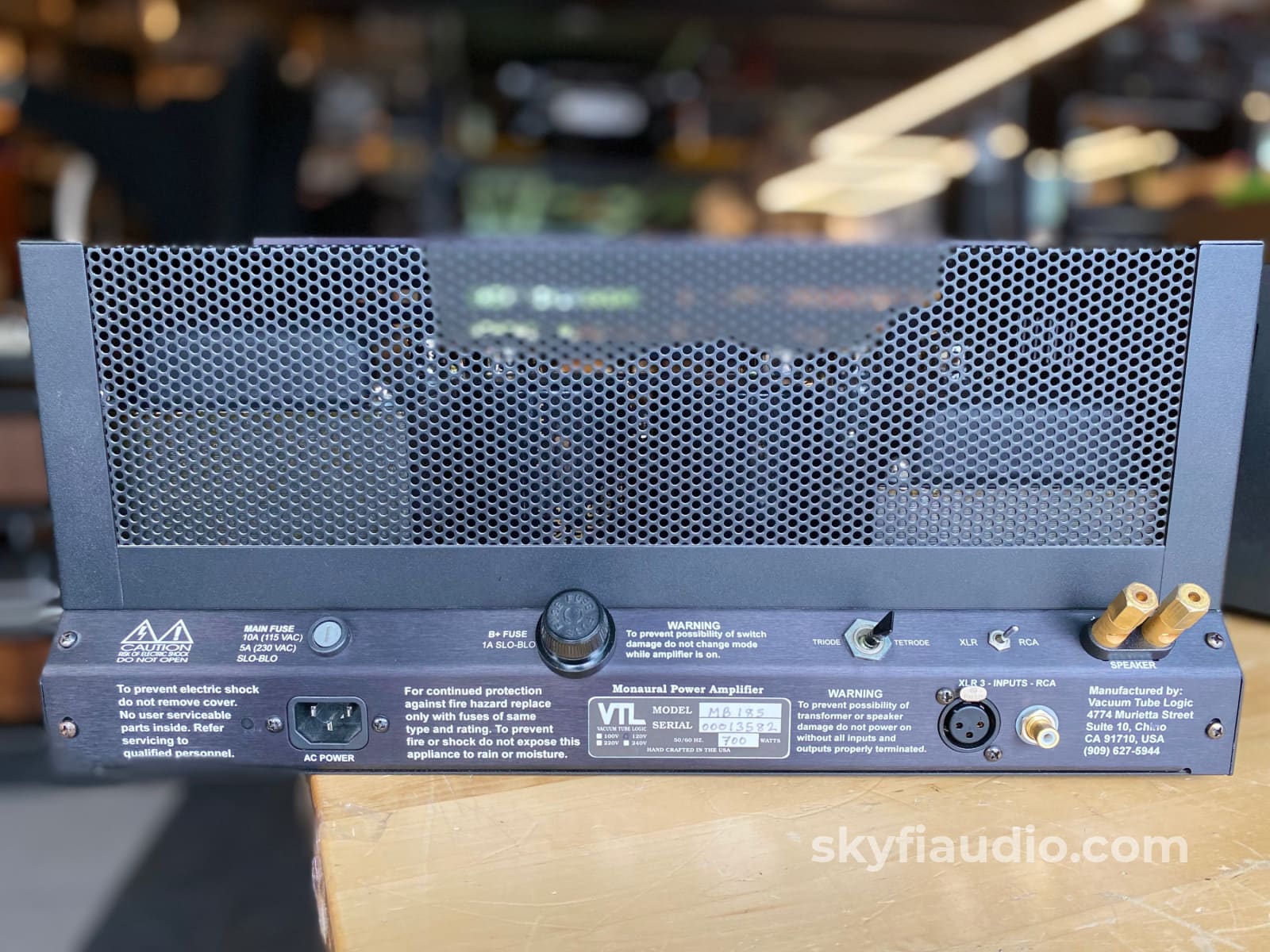 Vtl Mb-185 Signature Tube Monoblock Amplifiers - Super Clean Amplifier