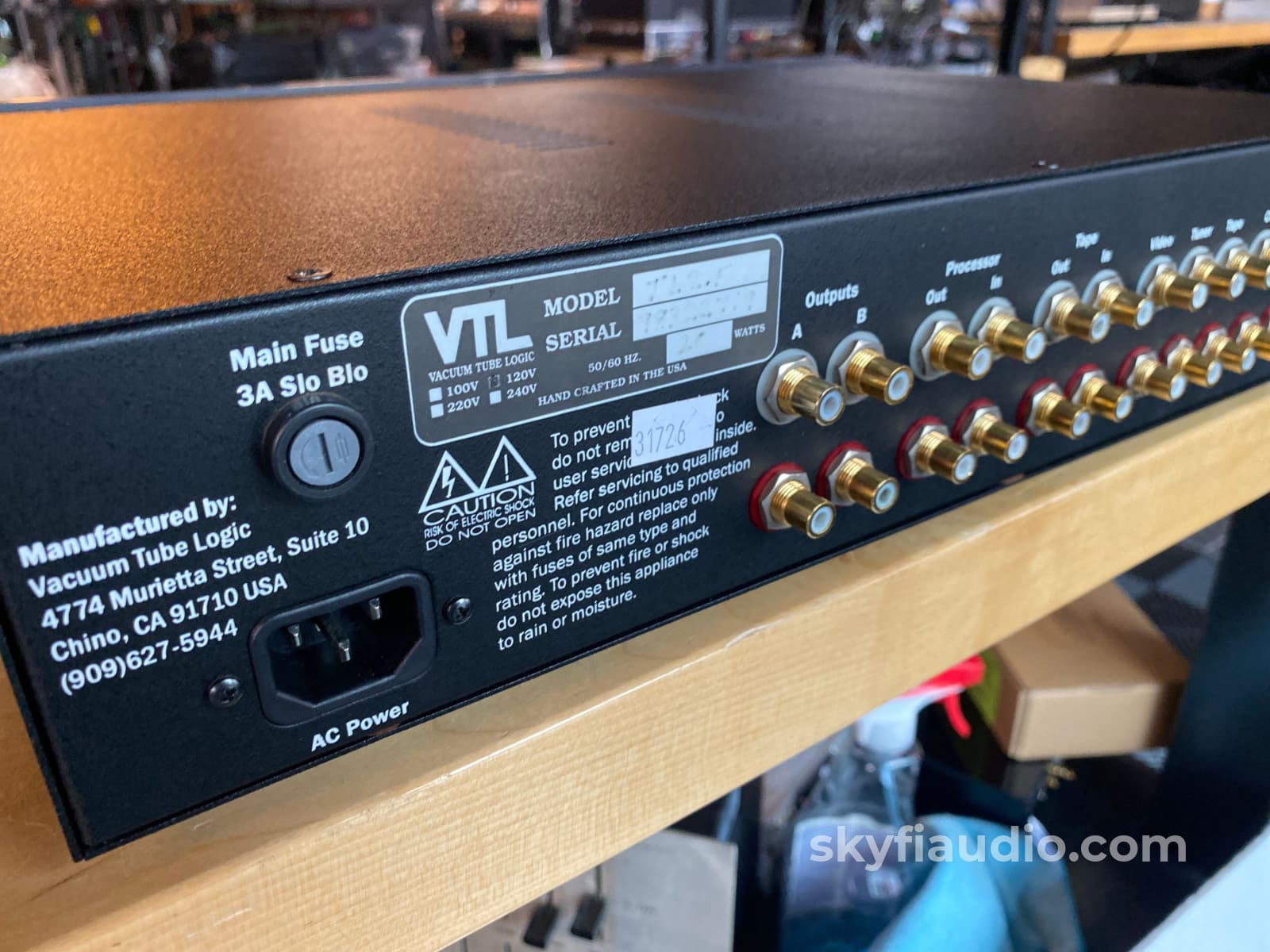 Vtl (Vacuum Tube Logic) Tl2.5 Line Level Preamp W/Remote Preamplifier