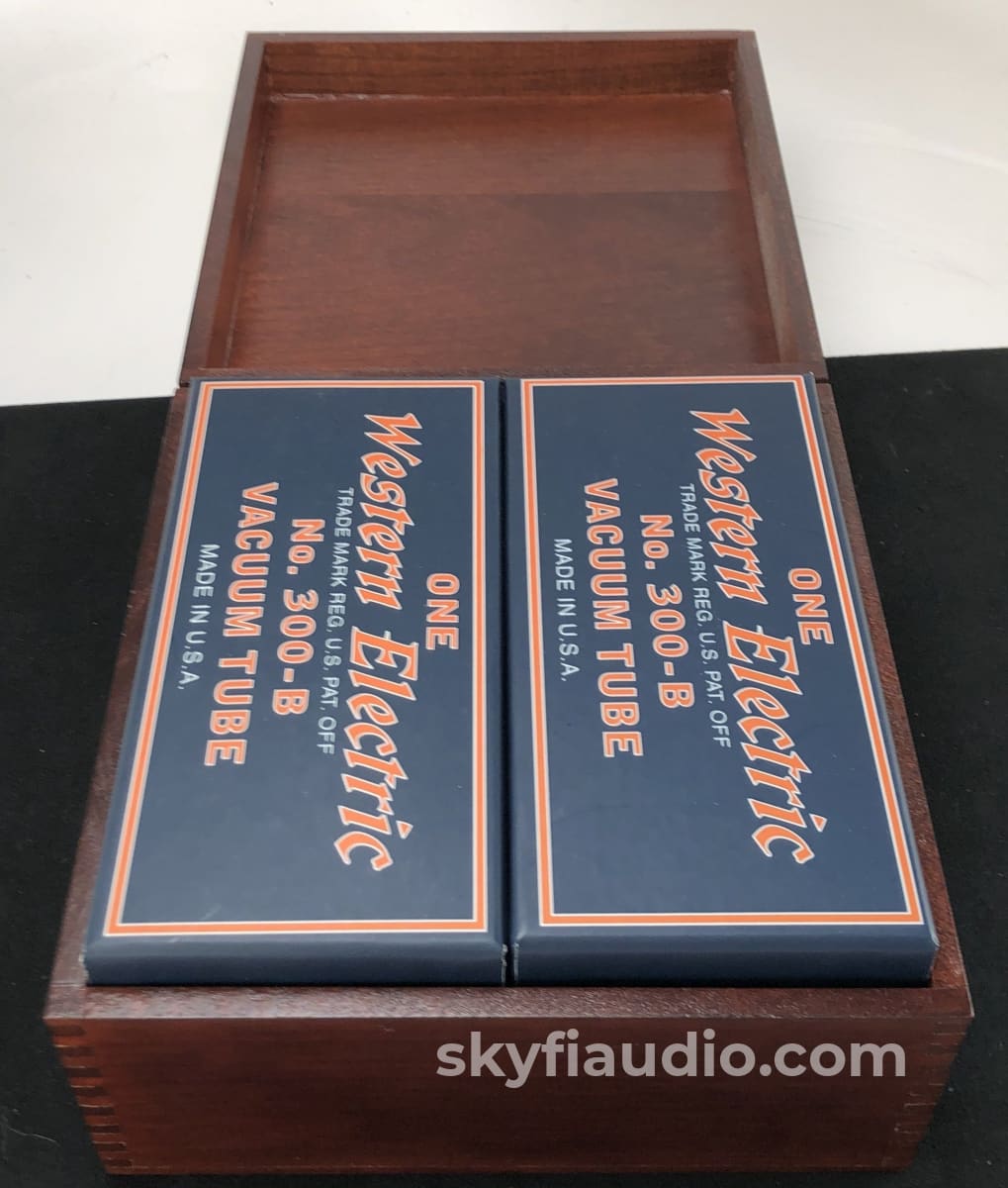 Western Electric No. 300-B Re-Issue Nos Tubes - New Matched Pair (Set 1 Of 3) Accessory