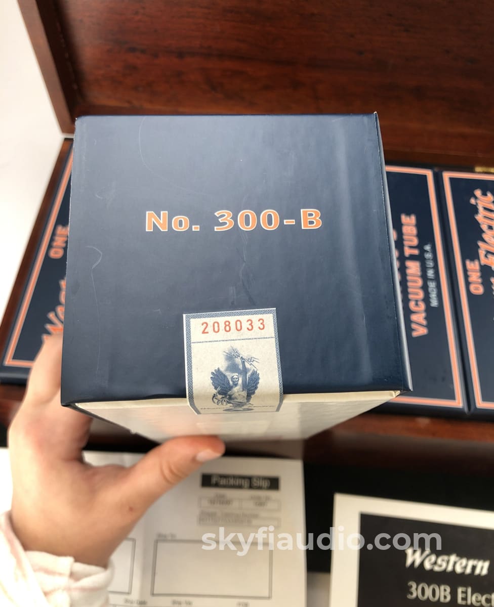 Western Electric No. 300-B Re-Issue Nos Tubes - New Matched Quad Set (Set 1 Of 2) Accessory