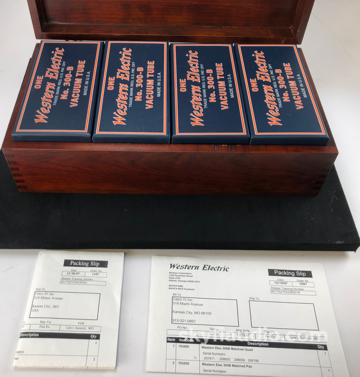Western Electric No. 300-B Re-Issue Nos Tubes - New Matched Quad Set (Set 2 Of 2) Accessory