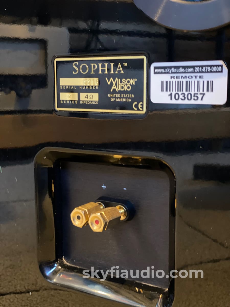 Wilson Audio Sophia Speakers - Series 2