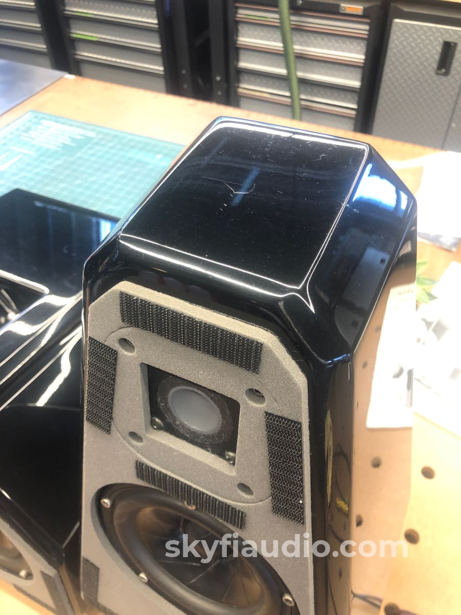 Wilson Audio Watch Surround Speaker Pair - Series 1 Gloss Black Rare Speakers