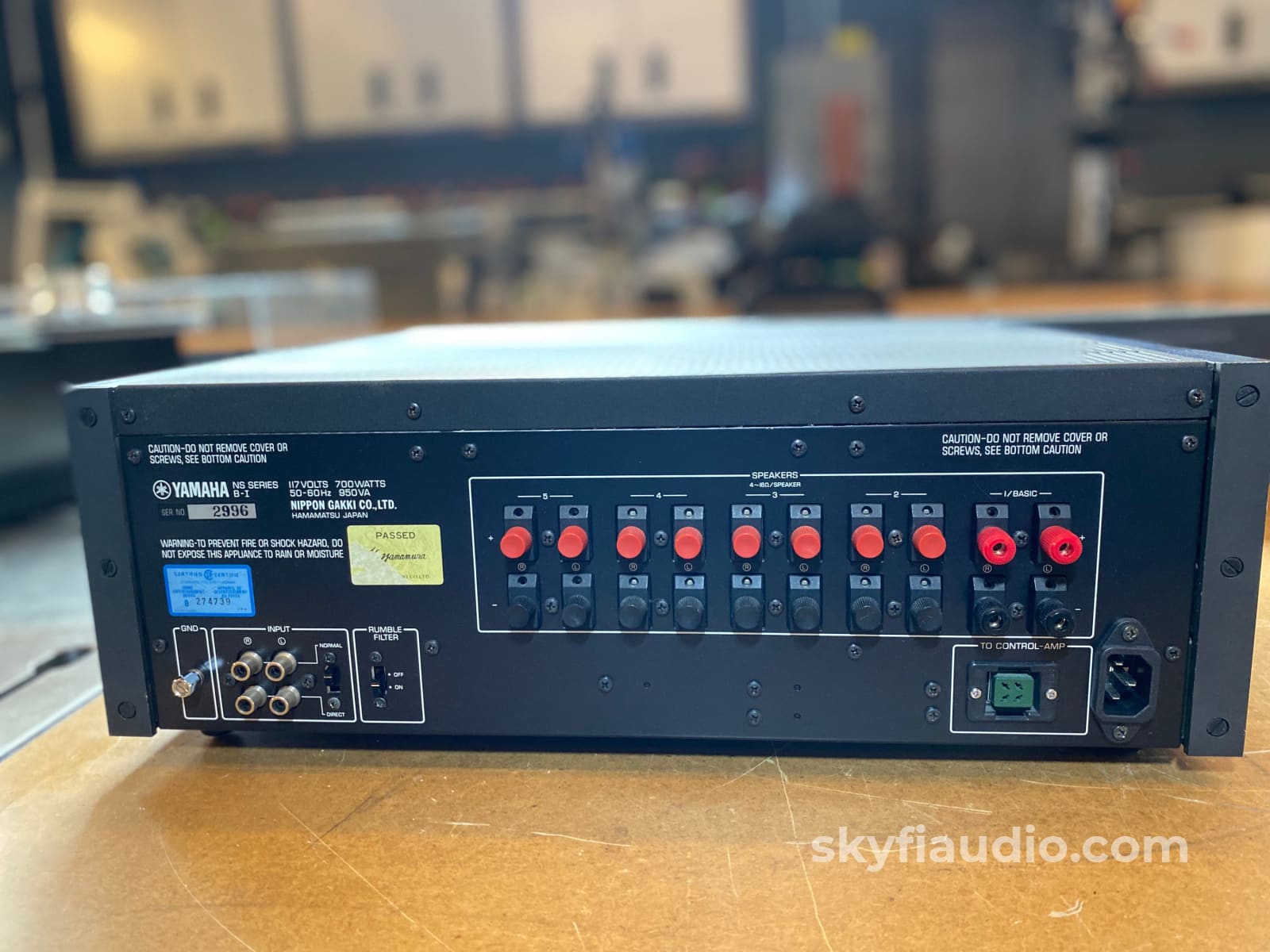 Yamaha B-1 - Rare Vfet Monster Amplifier With Vu Meter Module