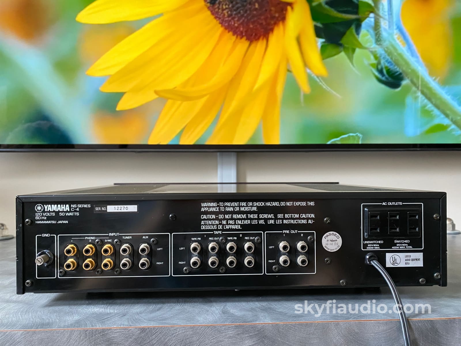 Yamaha C-4 Preamplifier - Serviced And Upgraded Vinyl Lovers Dream Phono Preamp