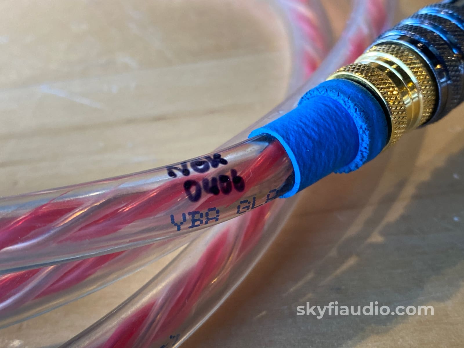 YBA Glass Audio Cable with RCA's - 4ft