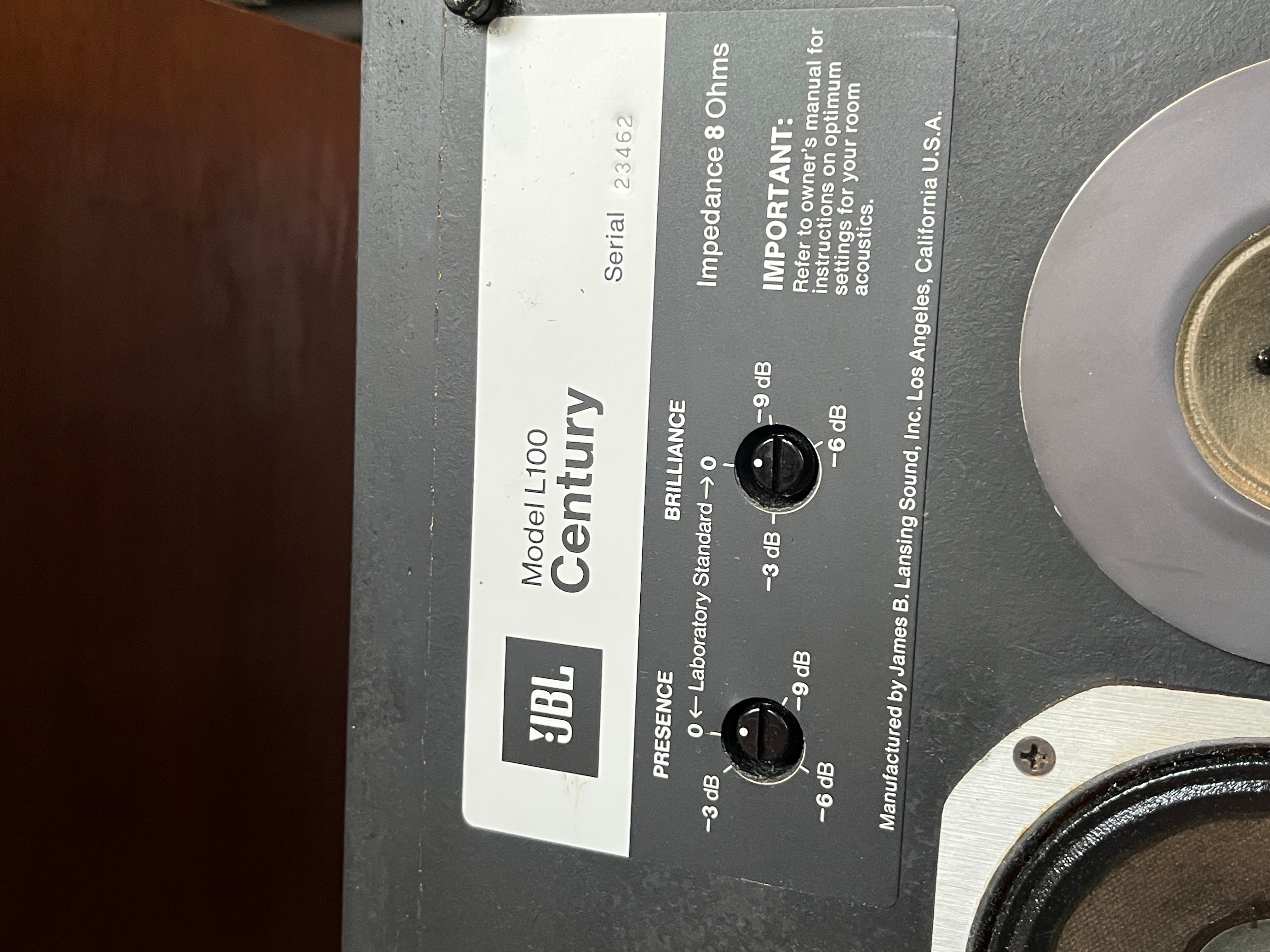 JBL L100 Century Vintage Loudspeakers - Survivors