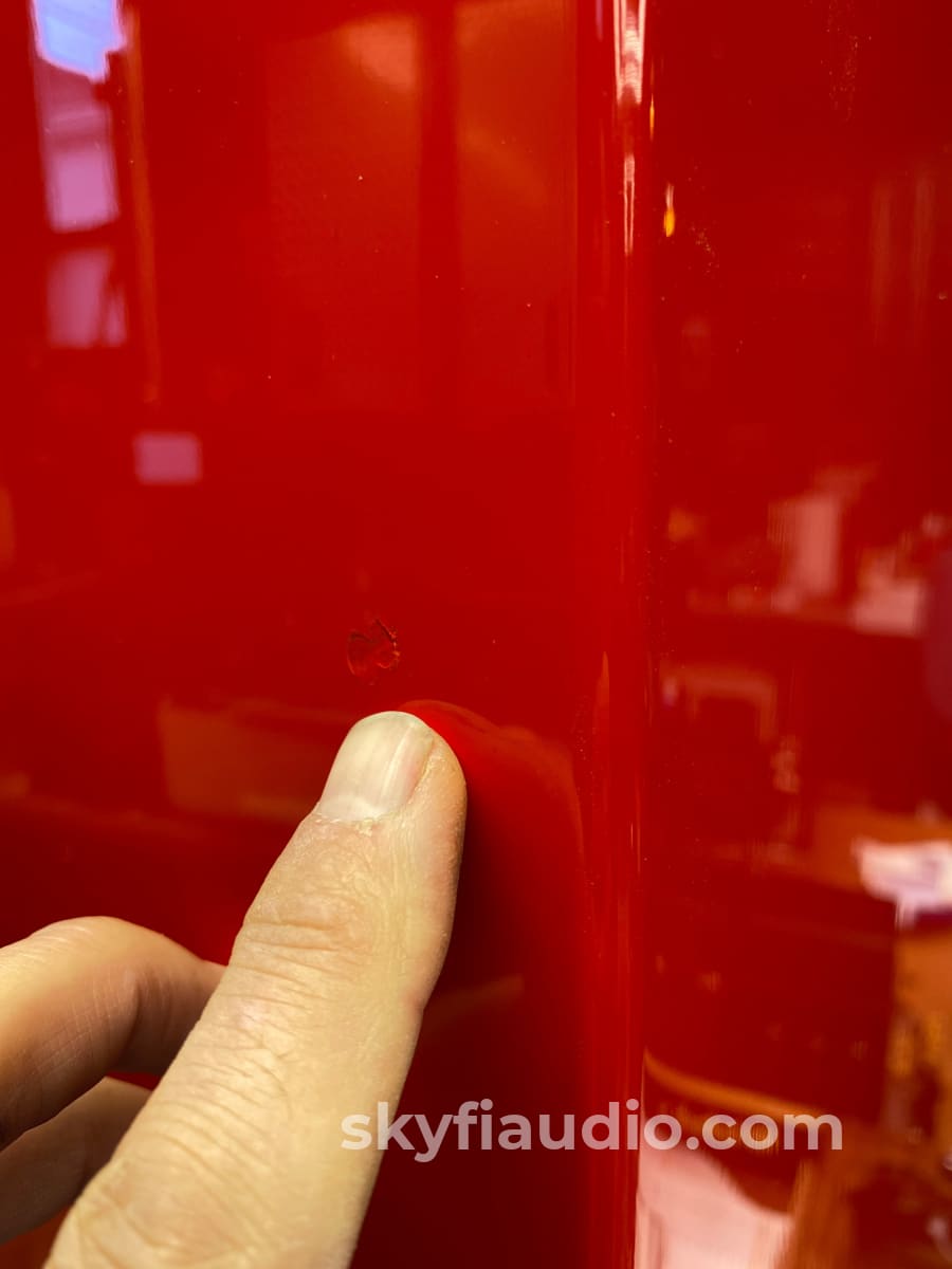 Zu Audio Defhead Speakers In Custom Red Finish - Rare!!