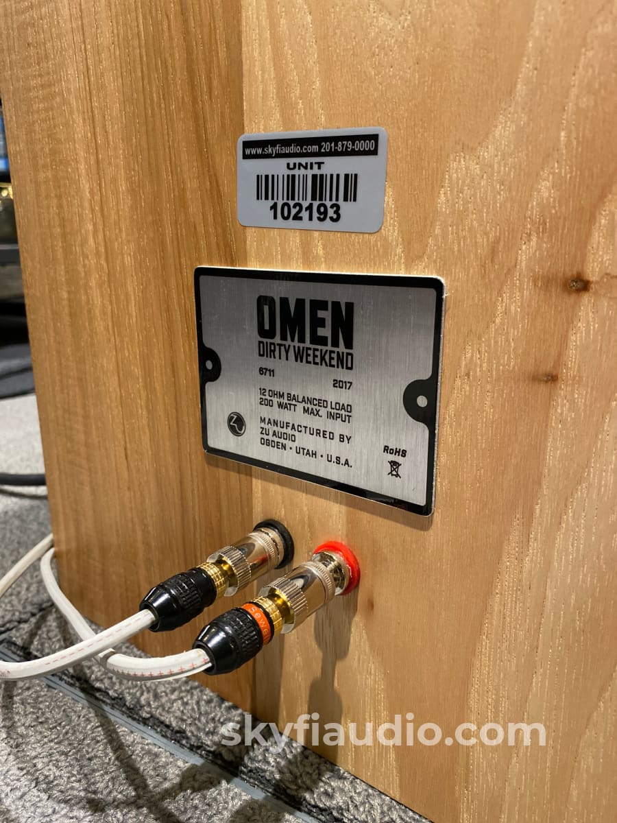 Zu Audio Omen Dirty Weekend In Rustic Hickory Speakers