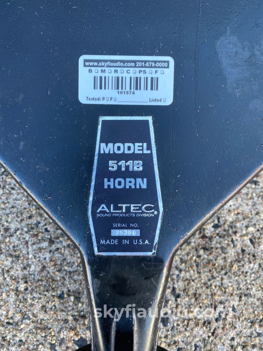 Altec Lansing - Rare Set Of 511B Horns Speakers